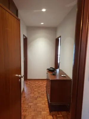 an empty room with a desk and a door at Portus Cale by LovelyStay in Vila Nova de Gaia