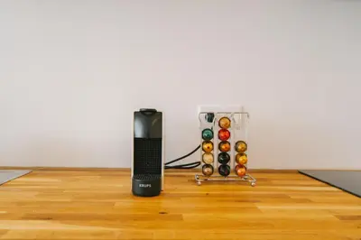 a electronic device sitting on top of a wooden floor at Porto Serenity loft. in Porto