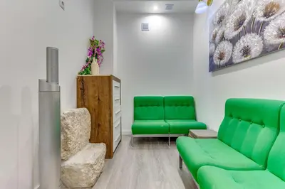 a staircase in a home with white walls at Quiet Point in Porto