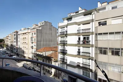 a view from the balcony of a building at The Plaza Boavista in Porto