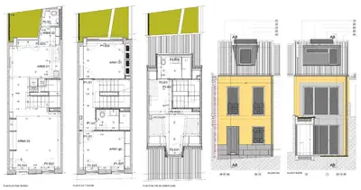 a plan of a building with different floors at Miradouro 25 - Porto centre - luxury epic views in Porto