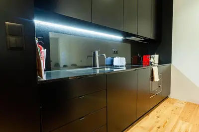 a kitchen with a sink and a counter at Dream on - Flow in Porto