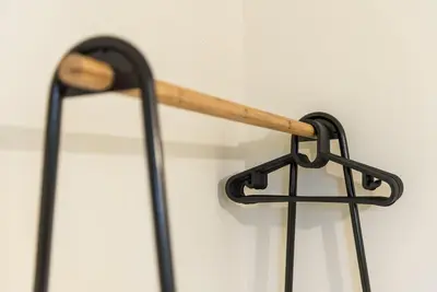 a wooden bat hanging on a wall at GuestReady - Cosy getaway in Porto in Vila Nova de Gaia