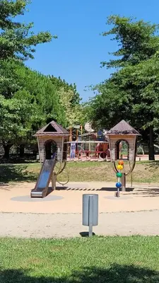 a park with a playground with a slide at Guest House CR5 in Porto
