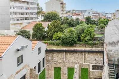 a view of the city from the castle at Cedofeita Bliss - 1BDR with AC in Porto