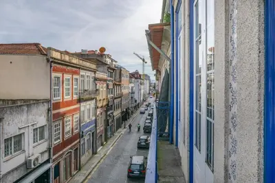 a view of a city street from a building at Host Wise - Deluxe Spacious Flats w Mezzanine in Porto