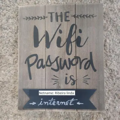 a book with the words the wet password is written at Ribeira Riverview Panoramic in Porto