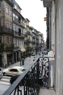 a view of a city street with buildings at Porto with History in Porto