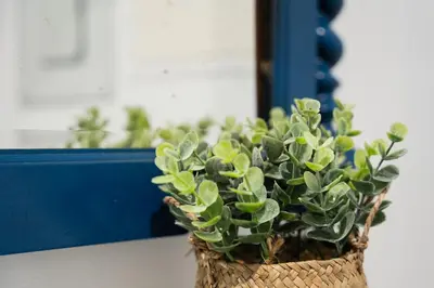 a plant in a basket sitting on a table at GuestReady - Oporto Old Town House 1 in Porto