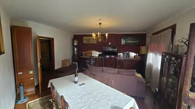 a living room with a couch and a table at Classic Charm of an Old Porto free parking in Vila Nova de Gaia