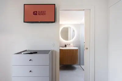 a bathroom with a sink and a mirror at GuestReady - Vera Cruz Apartments in Porto