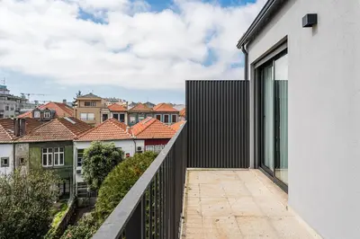 a view from the balcony of a house at GuestReady – The Mythic Apartments in Porto