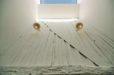 a white wall with two lights on top of it at Oporto Welcome Apartments - Ribeira Negra in Porto