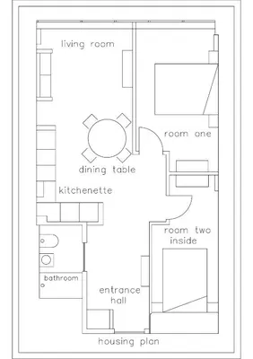 a floor plan of a apartment with a living room at Crystal Palace Oporto Flat - With Two Bedrooms in Porto