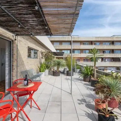 Stylish Flat w/ Terrace & Views by HostWise