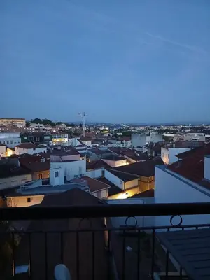 a view of a city at night at Top of the World by Upperground in Porto