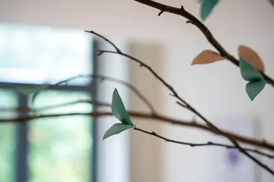a branch of a tree with green leaves on it at GuestReady - Homely experience in Porto in Porto