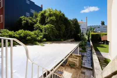 a view from the balcony of a building at Quinta dos Cedros Garden & Terrace in Porto