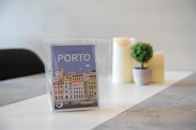 a plastic bag with a picture of the city of paris at GuestReady - Peaceful retreat in Porto in Porto