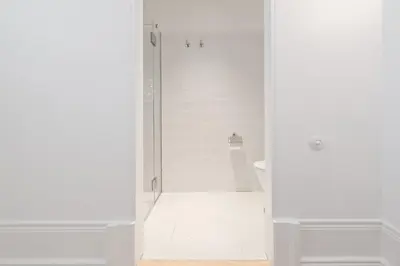 a bathroom with a shower and a toilet at City Retreat by Reframe stay in Porto in Porto