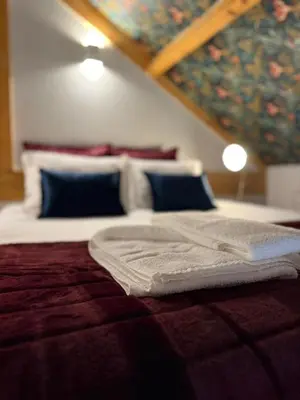 a close up of a bed in a room at Catarina de Alexandria by Porto Stories in Porto