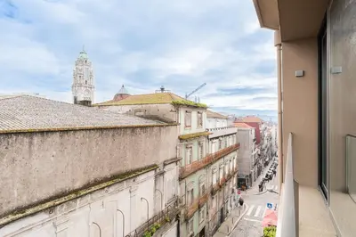 a view of a city street from a building at GuestReady - Alma Invicta in Porto