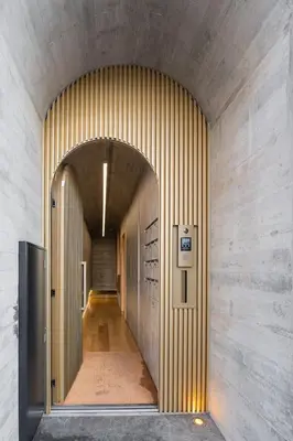 a hallway with an archway in a building at GuestReady - A lovely retreat in Porto in Porto