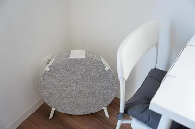a chair sitting in a room next to a desk at GuestReady - enjoy the Best of Porto in Porto