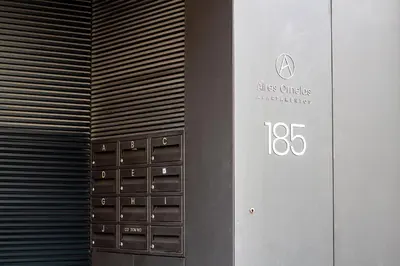 a wall with a bunch of lockers in a building at Golden Comfort CasaBela 7 Star by LovelyStay in Porto