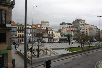 a view of a city with buildings and a street at Alegria Rooms in Porto