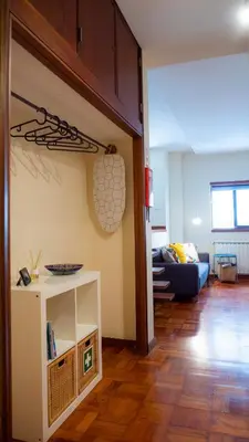 a room with a living room with a couch at Studio 312 - With Free Parking in Porto