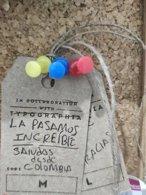 a piece of paper with beads on it at Apartment Cozy 4YOU in Porto