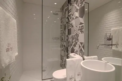 a bathroom with a toilet and a sink and a shower at HM - The Garden in Porto
