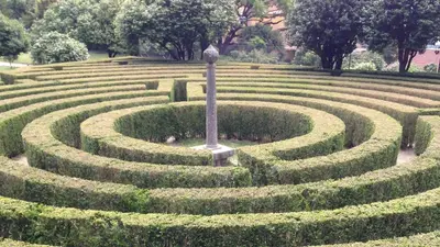 a large maze of hedges in a park at Silver Porto - AL in Porto