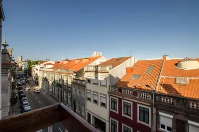 a view of a city street with buildings at Porto Downtown Apartment in Porto