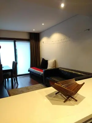 a living room with a couch and a table at PATH Dukes Apartment in Porto