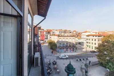 a view of a city street from a building at Oporto City View - São Lázaro in Porto