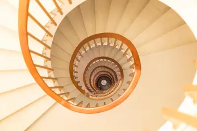 a spiral staircase in a building at Oporto Ceuta Residences - Residence 1 by We Do Living in Porto