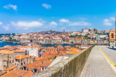 a view of the city from the fortress at House General Torres in Vila Nova de Gaia