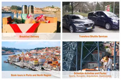 a collage of pictures of cars and cities at Liiiving in Porto | Luxury Boutique Apartment in Porto