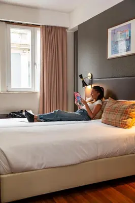 two bunk beds in a small room with at WOT Porto Soul in Porto