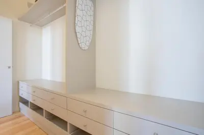 a bedroom with a dresser in a room at Downtown Spacious Studio in Porto