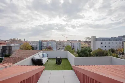 a view from the roof of a building at Liiiving in Porto | Historic & Sunny Terrace in Porto