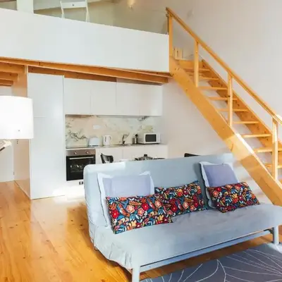 Aposentus -Romantic Mezzanine Apartment With a Balcony