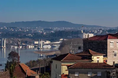 a view of a city with a river and buildings at Casa de Gaia in Vila Nova de Gaia