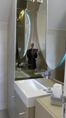 a bathroom with a sink and a mirror at The Porto Way in Porto