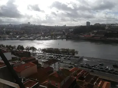 a view of a river with buildings and a city at Oportobestview-TopFlat in Porto