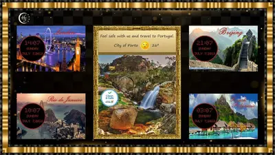 a collage of pictures of different cities and towns at Hotel Jaguar Oporto - is Near the Metro has Free Parking and a Free Shuttle Service between the Airport and the Hotel from 7AM to 8PM in Porto