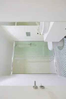 a bathroom with a toilet and a sink and a shower at Porto Toja Apartments in Porto