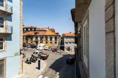 a view of a city street from a building at Virtudes River Views by Porto City Hosts in Porto